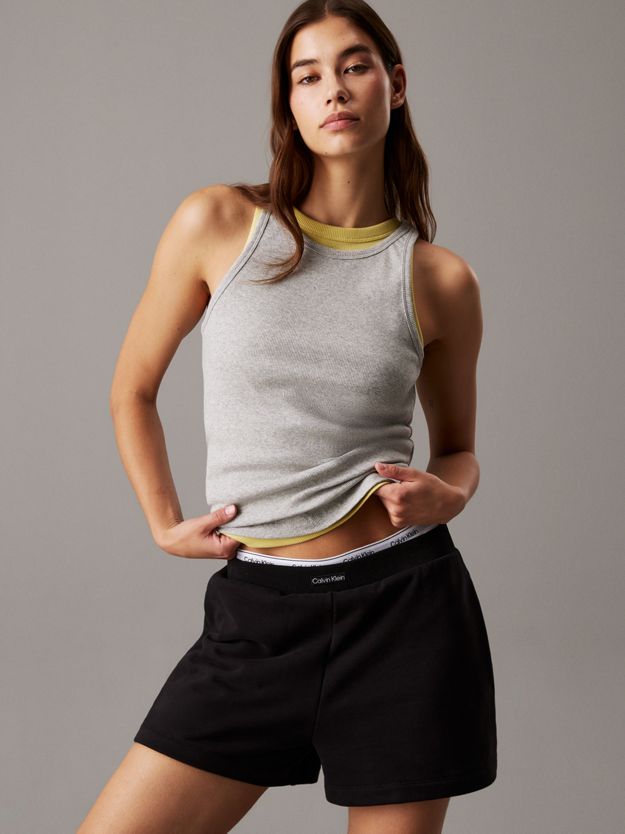 Slim Ribbed Lounge Tank Top