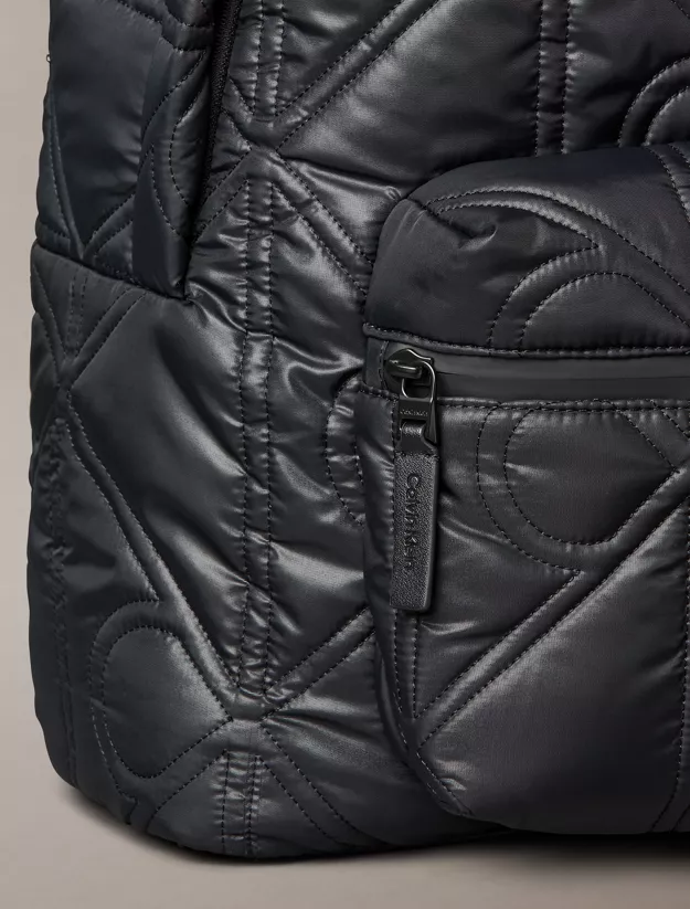 Puffer Monogram Logo Backpack