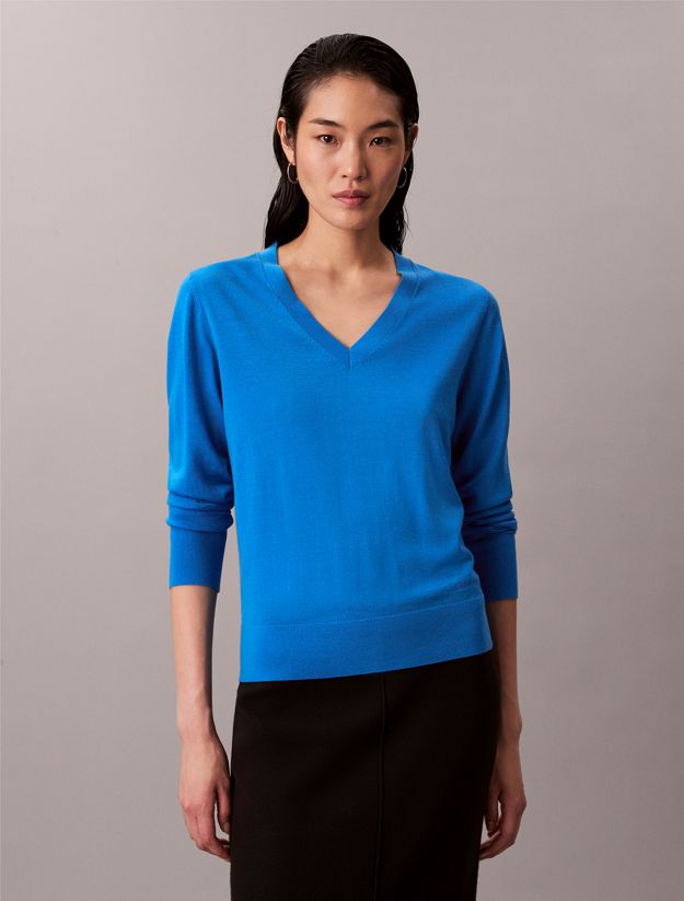 Merino Wool V-Neck Jumper