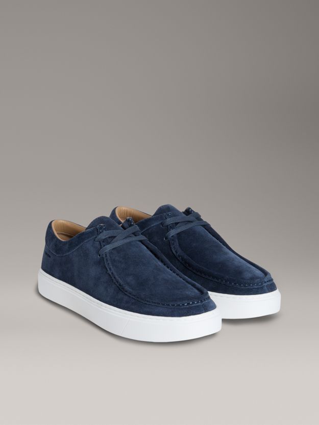 Leather Hybrid Apron Toe Lace-Up Shoes