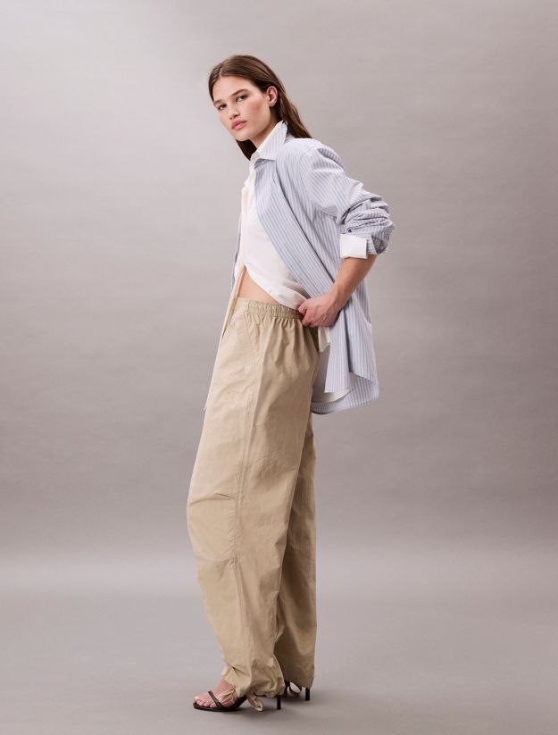 Soft Nylon Parachute Pants