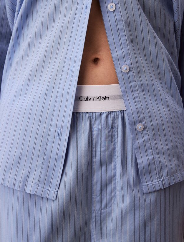 Cotton Poplin Logo Pyjama Pants