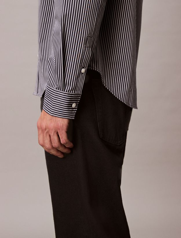 Satin Relaxed Button-Down Shirt