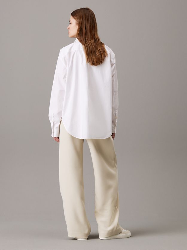 Straight Pleated Crepe Trousers