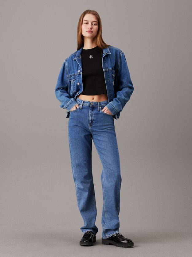 Slim Cropped Ribbed T-shirt