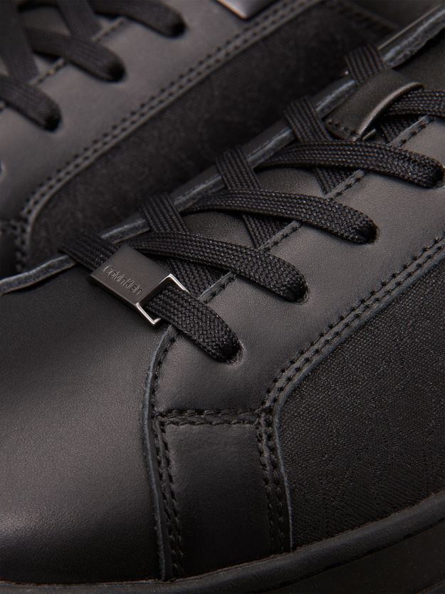 Leather Logo Trainers