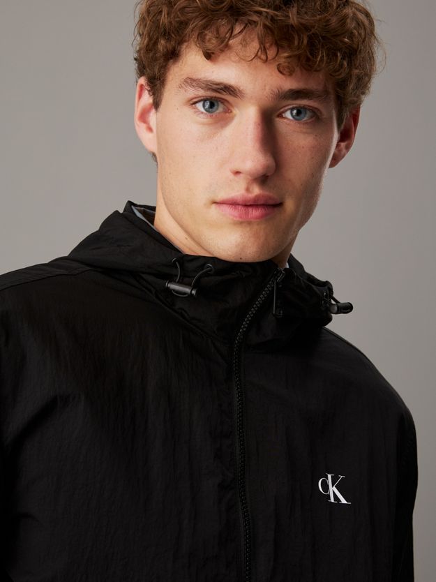 Hooded Nylon Windbreaker
