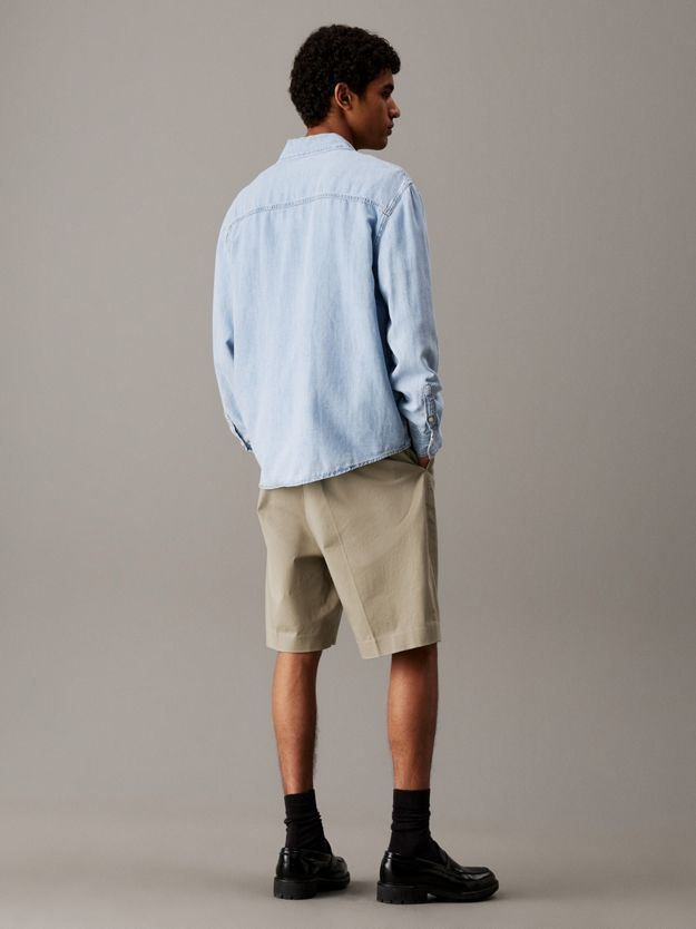 Cotton Linen Denim Shirt