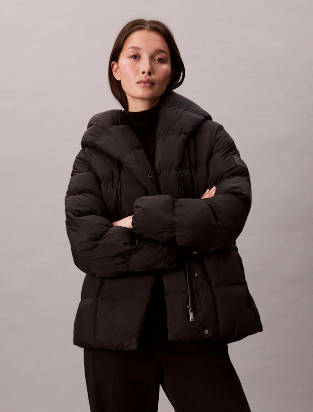 Shine Wrap Puffer Jacket
