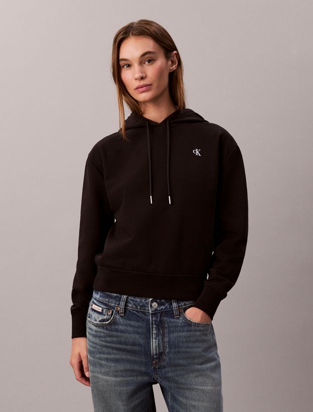 Cotton Terry Monogram Hoodie