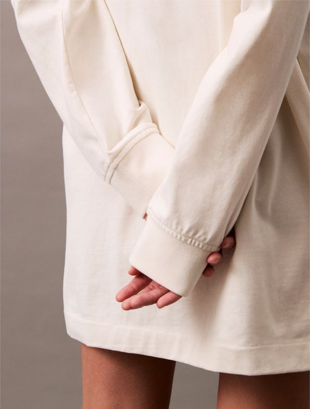 Long Sleeve Jersey Polo Dress