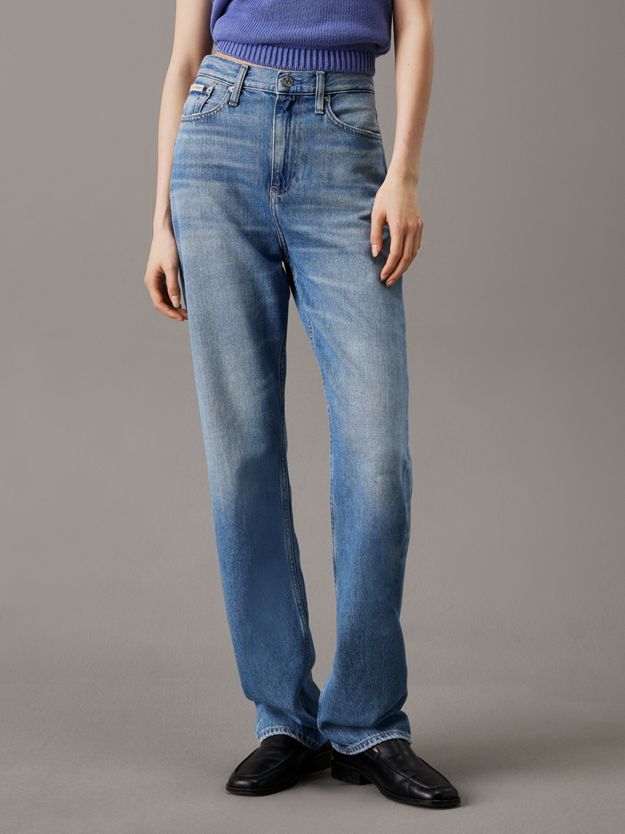 High Rise Straight Jeans