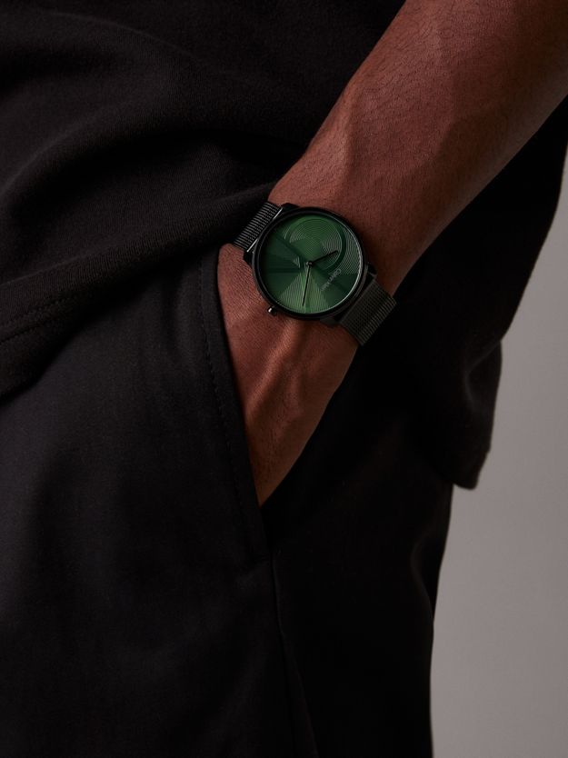 Monogram Logo Mesh Bracelet Watch