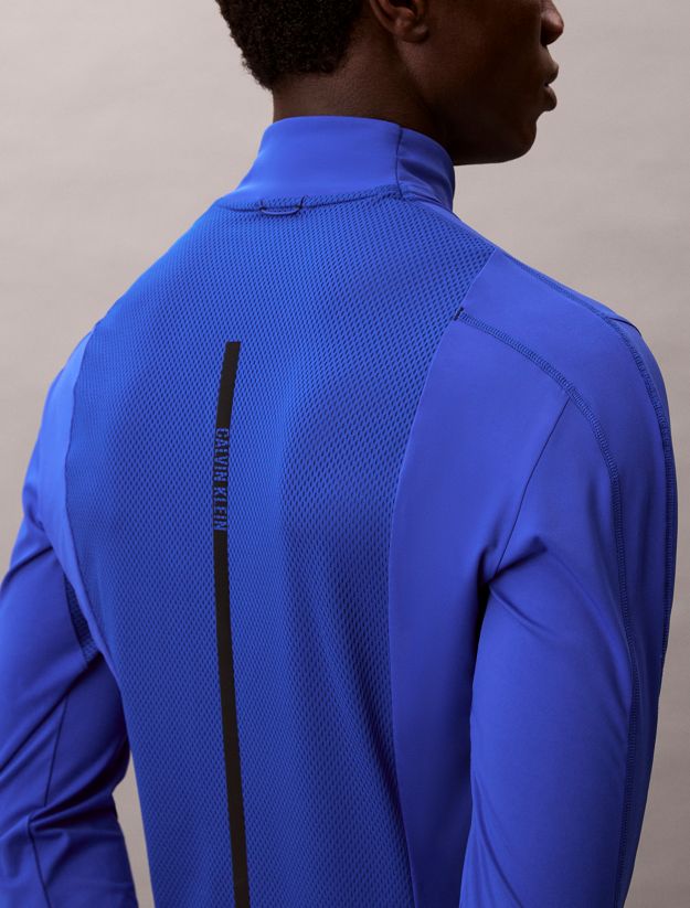 Performance 1/4 Zip Long Sleeve Gym T-shirt