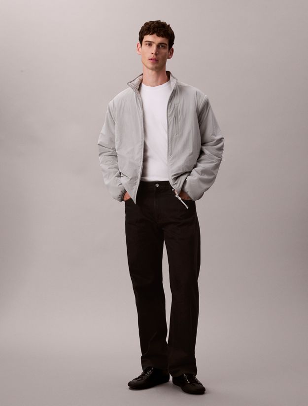 Reversible Sherpa Fleece Zip Up Jacket