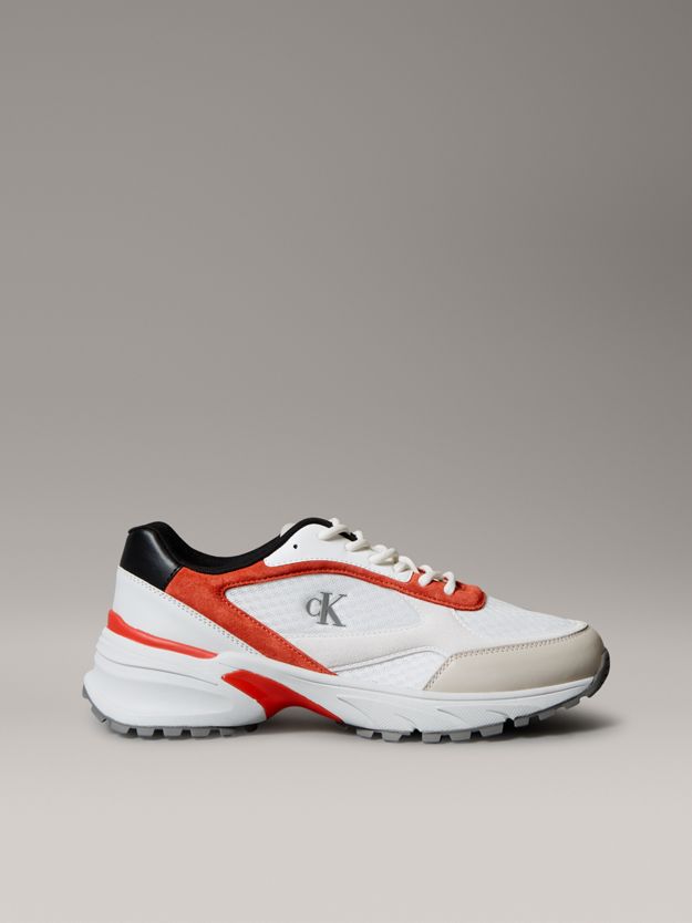 Leather and Breathable Mesh Trainers