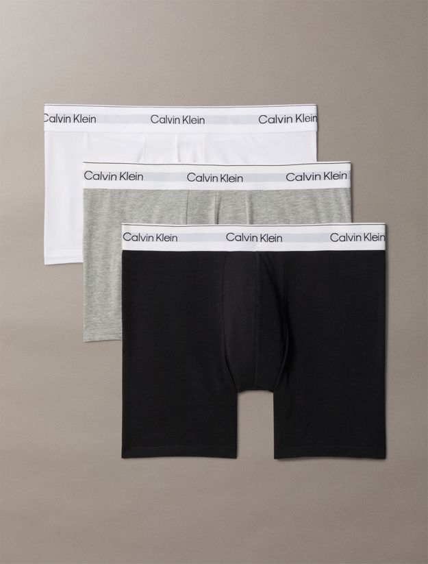 3 Pack Boxer Briefs - Icon Cotton Stretch