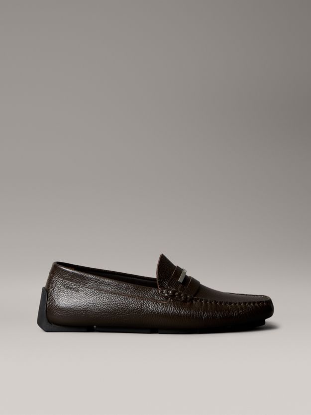 Leather Moccasin Driving Shoes