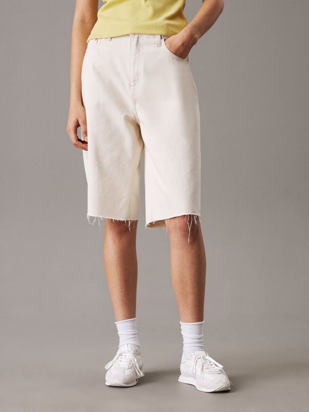 Relaxed Denim Bermuda Shorts