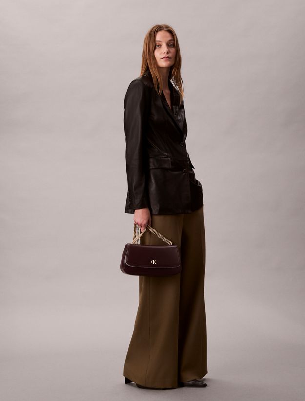 Monogram Logo Hardware Chain Shoulder Bag