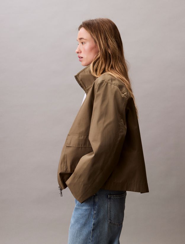 Short Cotton Blend Jacket