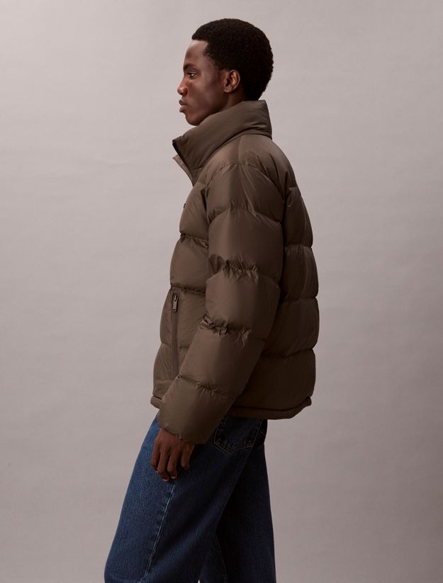 Channelled Down Puffer Jacket