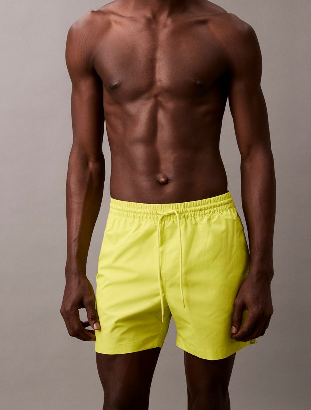 Medium Drawstring Swim Shorts - Logo Tape