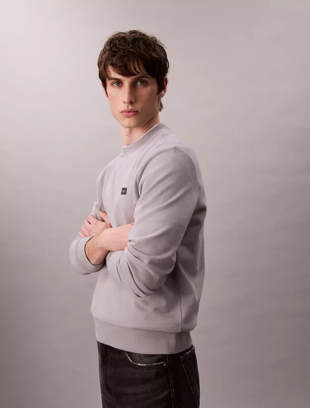 Cotton Terry Badge Sweatshirt