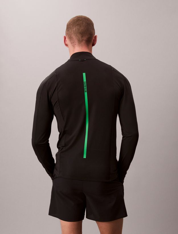 Performance 1/4 Zip Long Sleeve Gym T-shirt