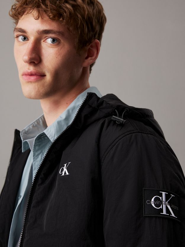 Padded Hooded Nylon Jacket