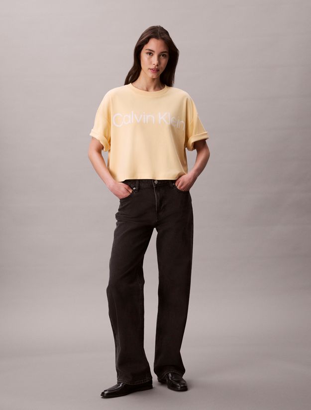 Logo Graphic Boxy Cropped T-Shirt