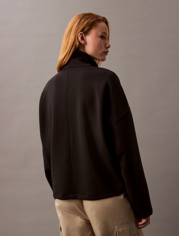 Monogram Logo Quarter Zip Spacer Jacket