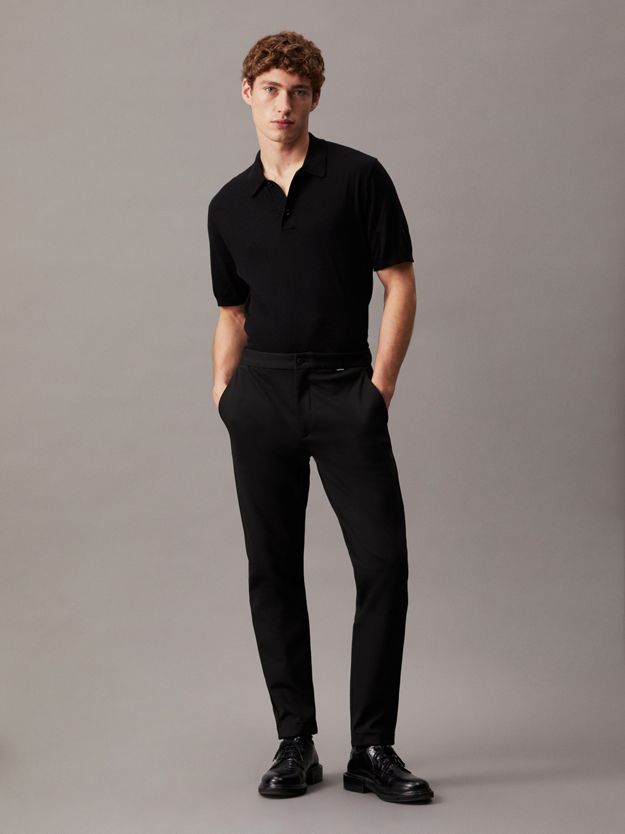 Tapered Knit Trousers