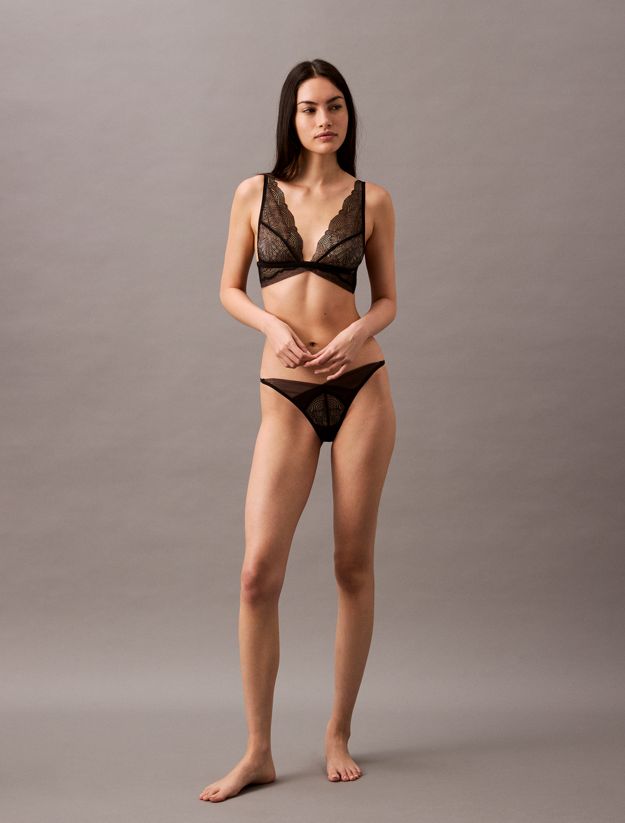 Bikini Briefs - CK Black Geo Lace