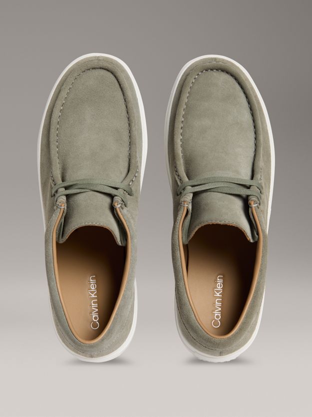 Leather Hybrid Apron Toe Lace-Up Shoes