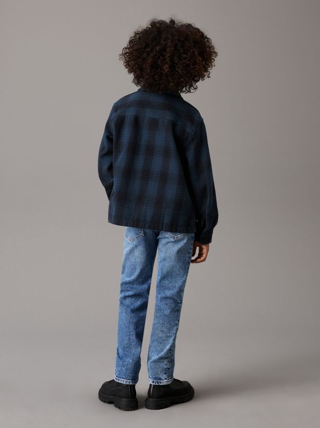 Mid Rise Straight Jeans