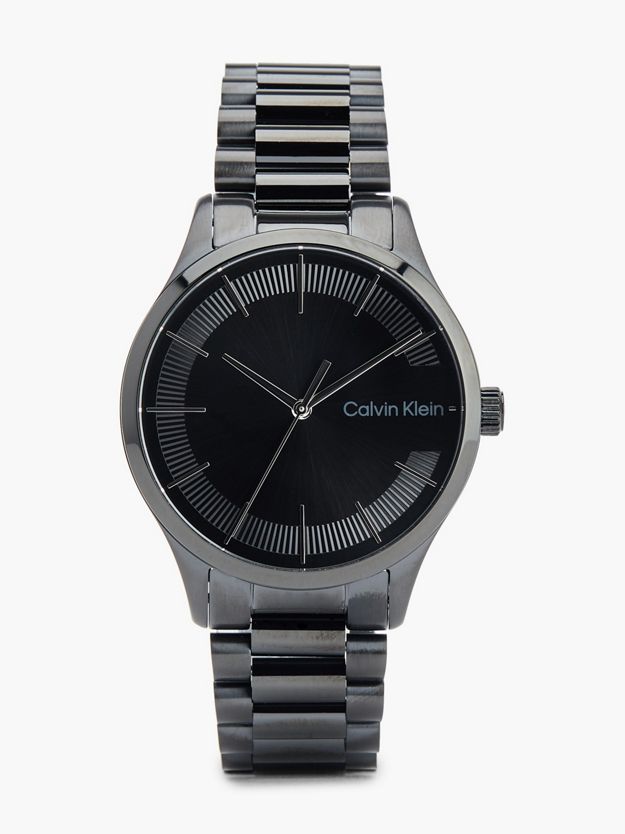 Black Plated Steel Watch