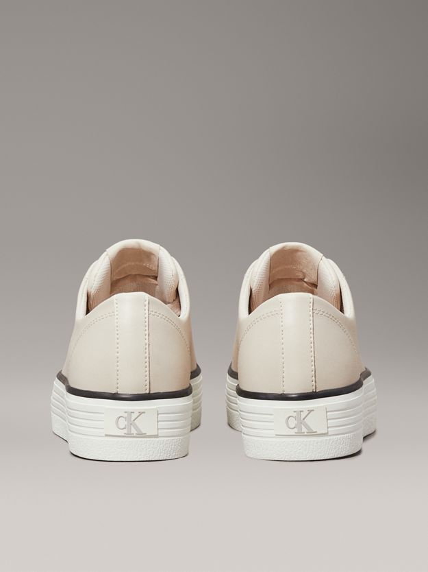 Leather Platform Trainers