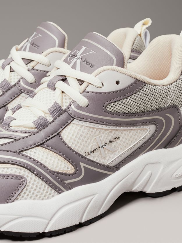 Faux Leather Trainers