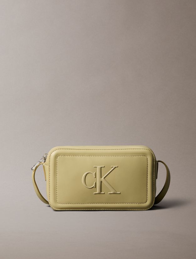 Embossed Monogram Logo Camera Bag
