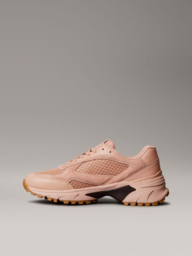 Leather and Breathable Mesh Trainers