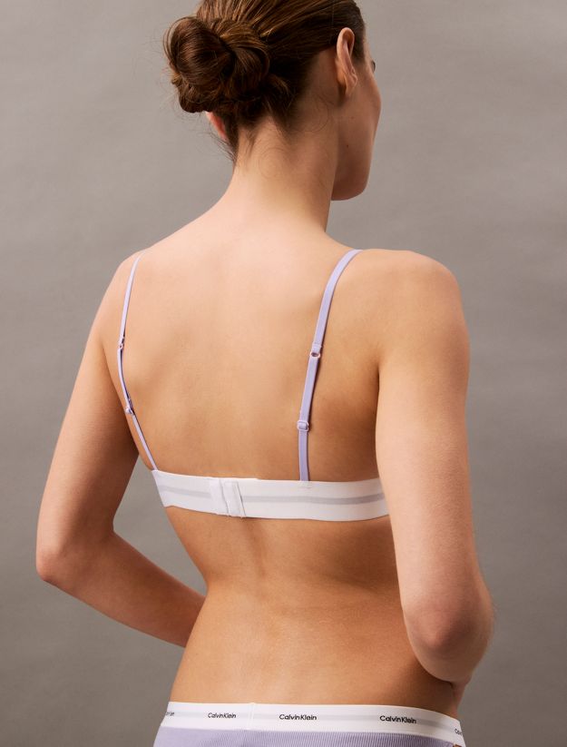 Unlined Triangle Bralette - Cotton Modal Stretch Rib