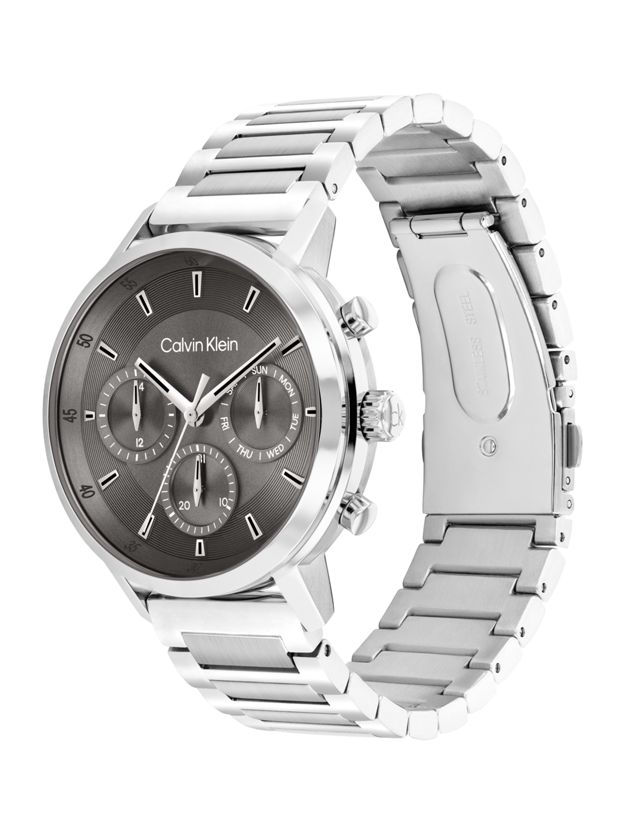 Stainless Steel Multifunction Watch