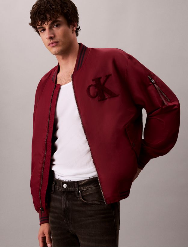 Nylon Tipped Bomber Jacket