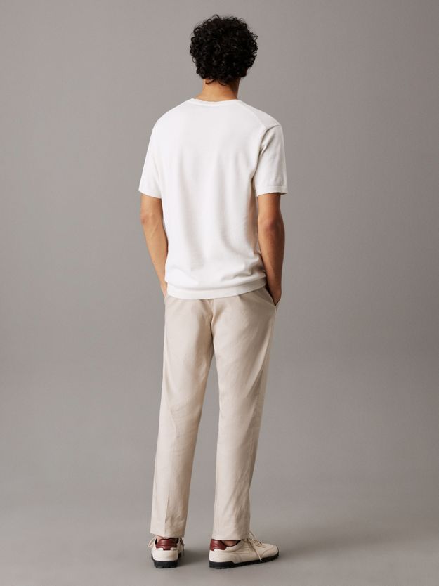 Tapered Linen Lyocell Trousers