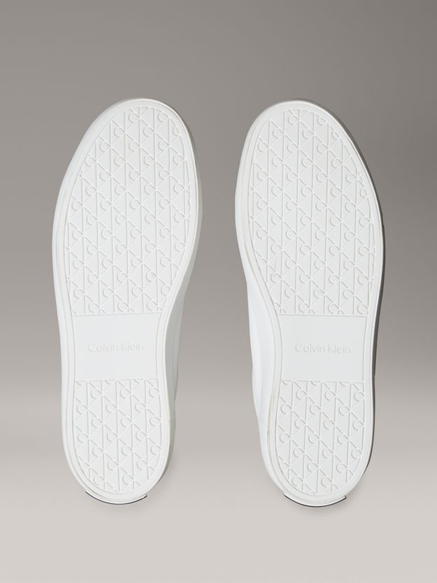 Leather Metallic Backtab Trainers