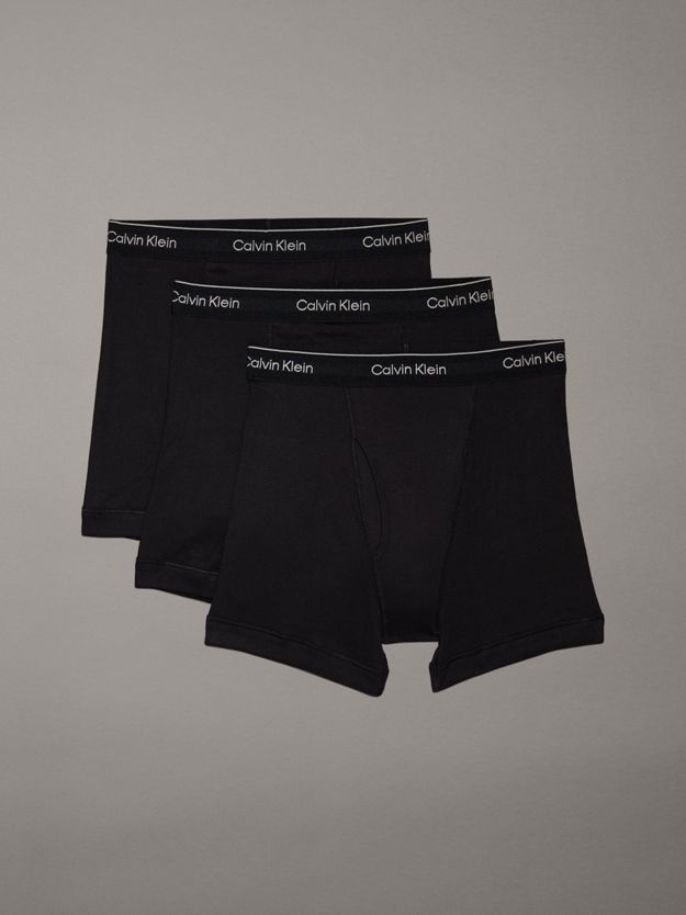3 Pack Boxer Briefs - 100% Cotton