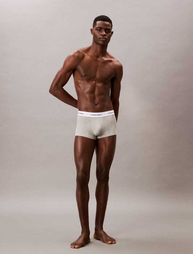 3 Pack Low Rise Trunks - Icon Cotton Stretch