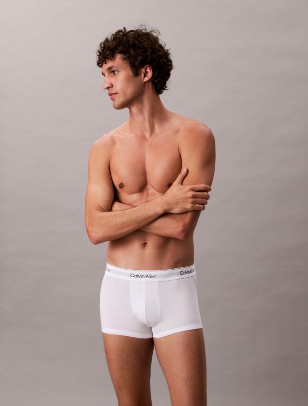 3 Pack Low Rise Trunks - Icon Cotton Stretch