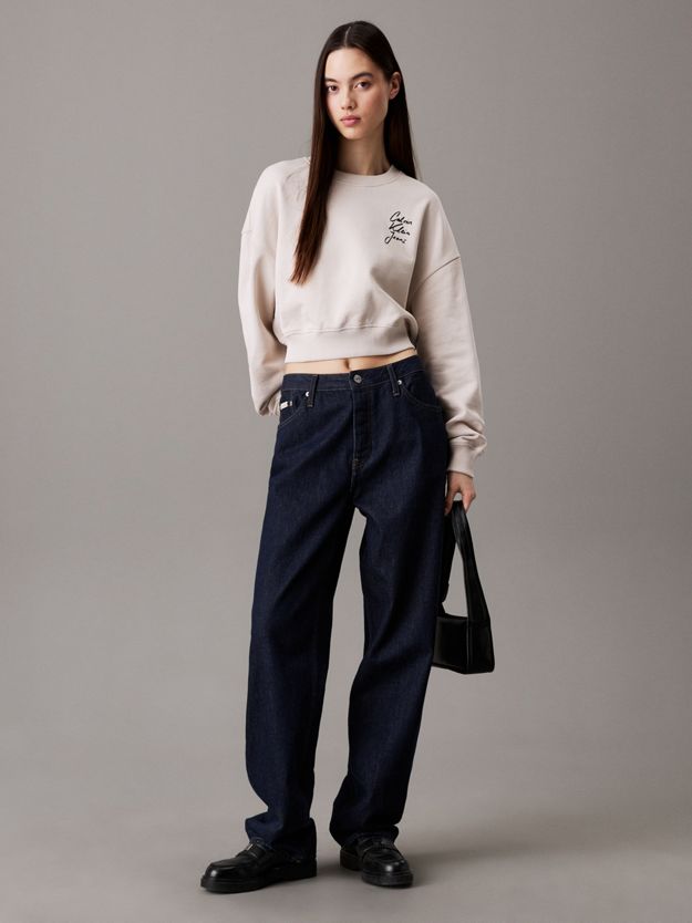 Boxy Cotton Terry Sweatshirt